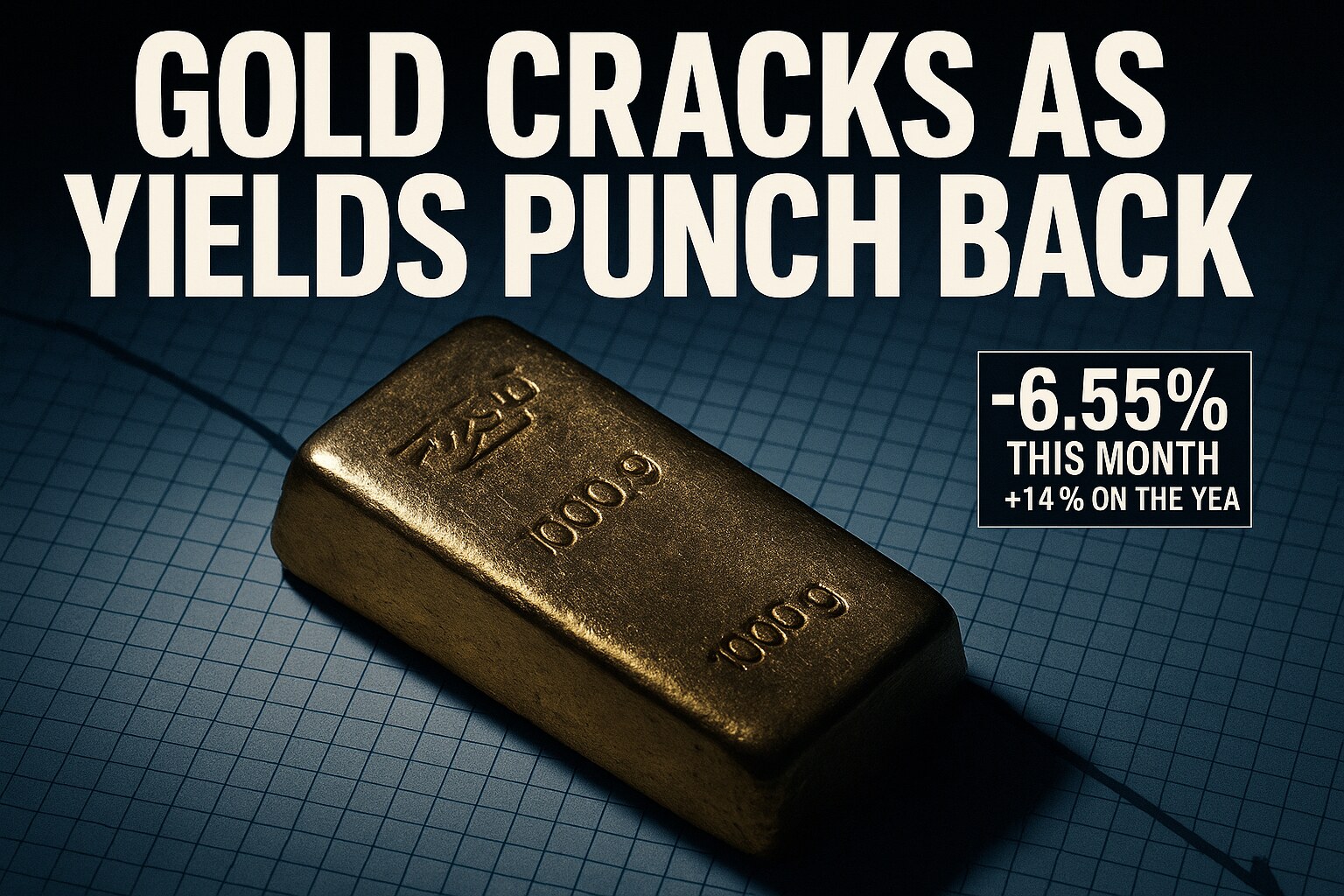 Gold Slides to $4,270 on Yields and Dollar, Down 6.55% Over the Month — Gold & Bullion