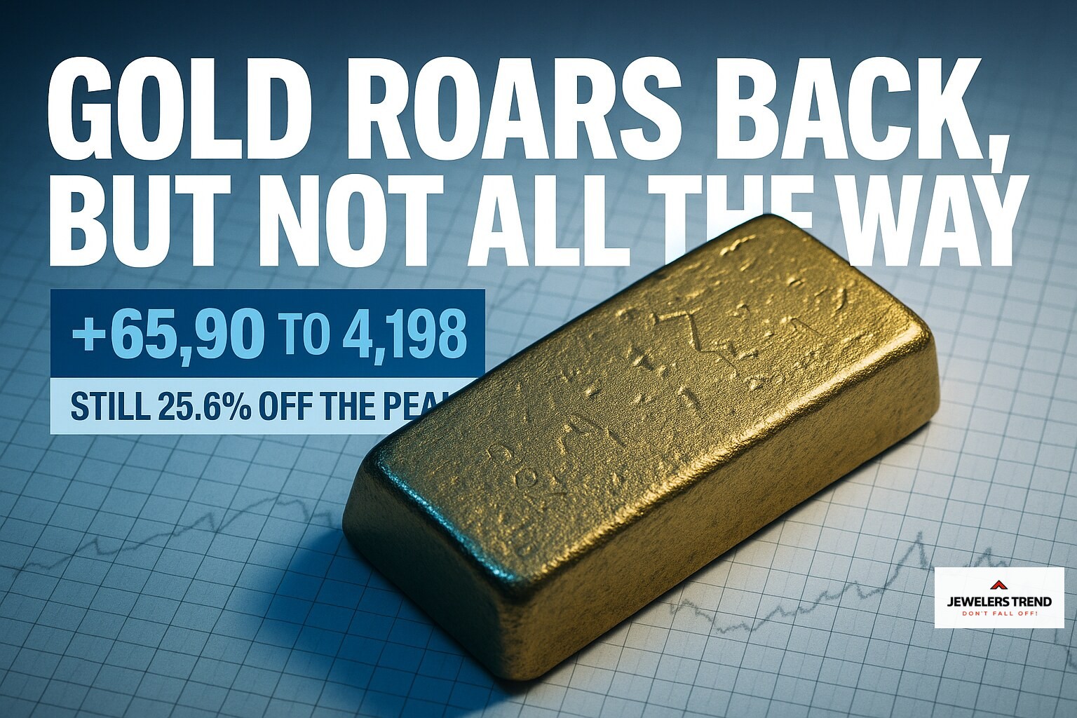 Gold Jumps 65.90 to 4,198.40 but Still Sits 25.6% Below Its January Peak — Gold & Bullion