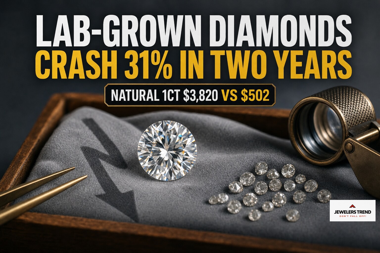 Smaller Stones Lead the Rapaport Recovery as Lab-Grown Prices Fall 31% in Two Years — Jewelry & Diamonds