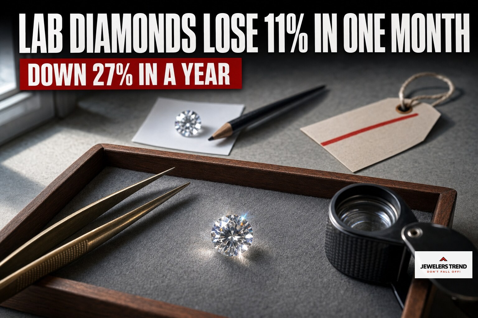 Lab-Grown Diamond Prices Drop 11% in a Month as Natural Small Goods Firm — Jewelry & Diamonds