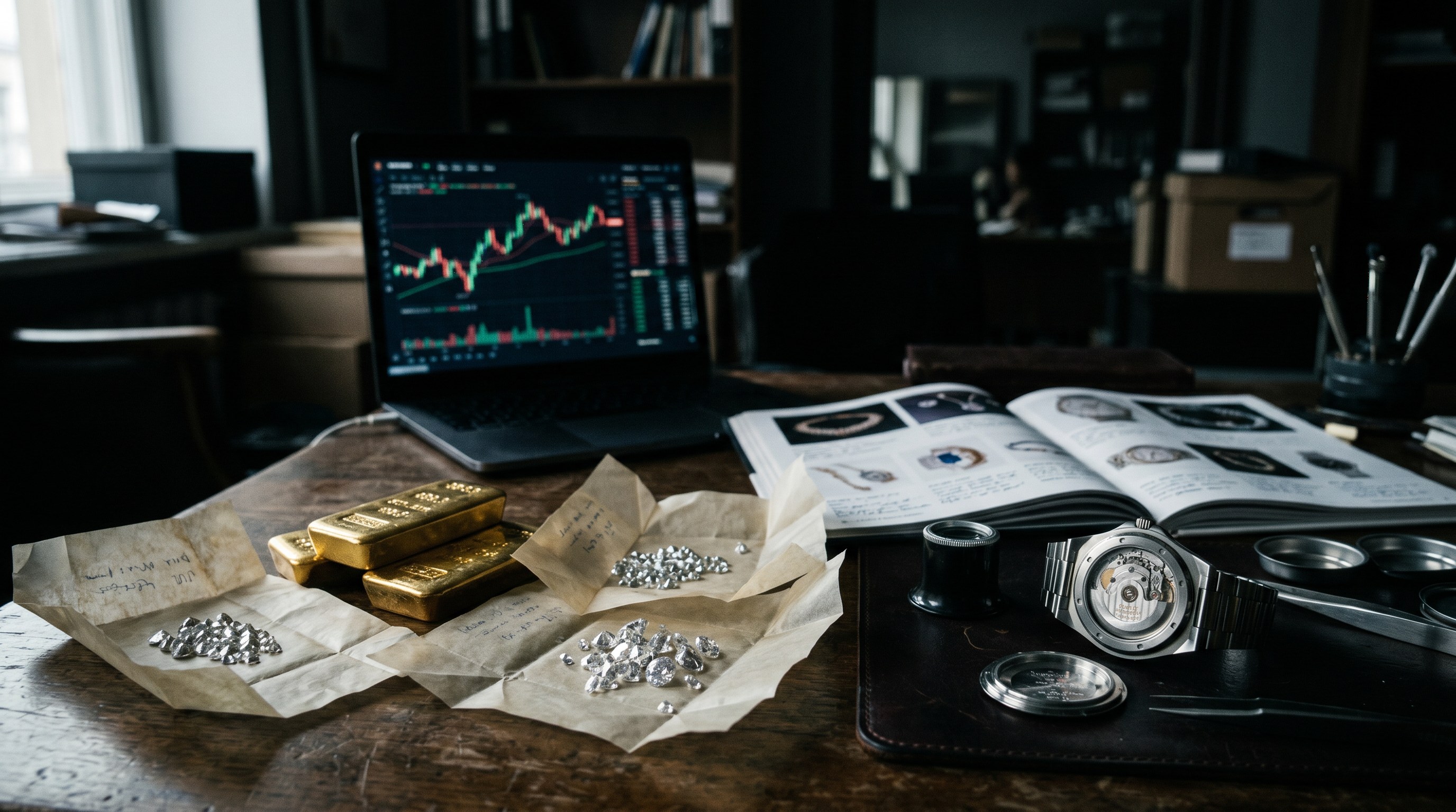Weekly Market Wrap: Swiss Watches Split, Diamonds Stabilize, Gold Cools, De Beers Goes to Bid