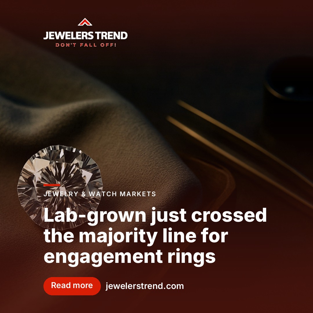 Lab-grown just crossed the majority line for engagement rings